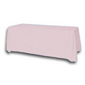 6' Blank Solid Color Polyester Table Throw - Ice Pink